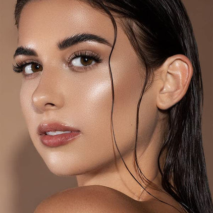 Glow Bloom Liquid Waterproof Highlighter Long Lasting Cream Highlighter with Shimmer Dewy Finish - Vanilla Frost