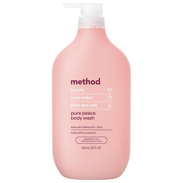 Method Body Wash, Pure Peace, Paraben and Phthalate Free, 28 Oz (Pack of 1)