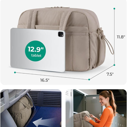 Gym Bag for Women, Duffle Bag for Travel with Wet Pocket, Lightweight Carry on Weekender Duffel, Water Resistant