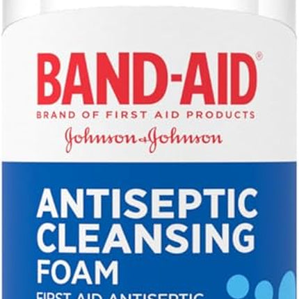 Band-Aid Brand Antiseptic Cleansing Foam for Kids – No-Sting First Aid Foam with Benzalkonium Chloride to Clean Wounds & Help Prevent Infection – 2.3 fl oz