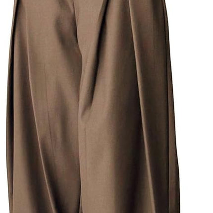 Men'S Baggy Wide Leg Pants Zipper Fly Pleated Trousers Casual Dress Pants with Pocket