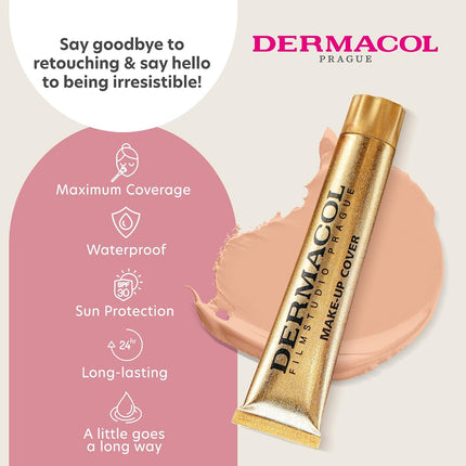 - Full Coverage Matte Foundation with SPF 30, Waterproof Foundation for Oily Skin, Acne, & under Eye Bags, Long-Lasting Makeup, 30G - Shade 207