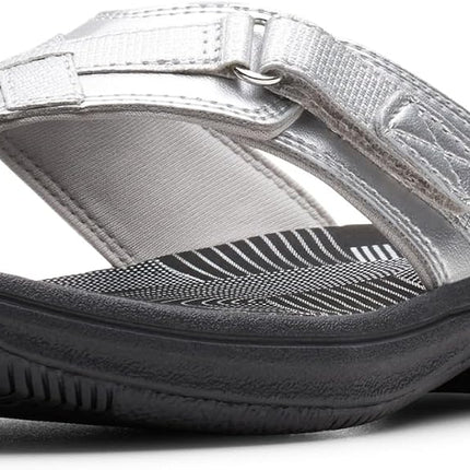 Clarks Women’s Breeze Sea Flip-Flops – Adjustable Lightweight Casual Sandals