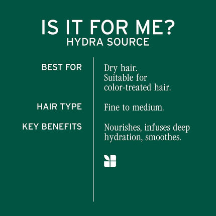 BIOLAGE Hydra Source Detangling Solution - for Dry Hair, Detangles & Controls Static for Less Frizz & Fly-Aways, Paraben-Free