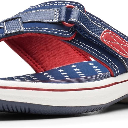Clarks Women’s Breeze Sea Flip-Flops – Adjustable Lightweight Casual Sandals