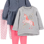 3T / Denim/Grey Unicorn/Light Pink/Pink