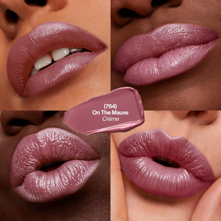 Super Lustrous Lipstick, Creamy Formula for Soft, Fuller-Looking Lips, Moisturized Feel, 764 on the Mauve, 0.15 Oz