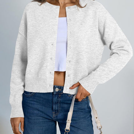 Cropped Cardigan Sweaters for Women Y2K Fall Fashion Clothes 2026