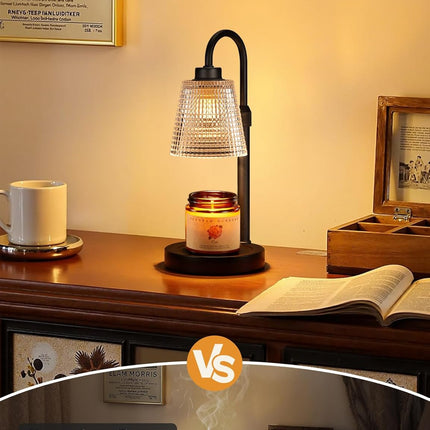Candle Warmer Lamp with Timer, Dimmable Candle Warmer for Jar Candles, Height Adjustable Wax Melts Warmer, Birthday Gifts for Women Mom, House Warming Gifts New Home Decor