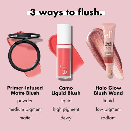 Primer-Infused Matte Blush, Long-Lasting, Lightweight & Buildable Powder Blush, Delivers a Matte Finish, Vegan & Cruelty-Free, Always Crushing