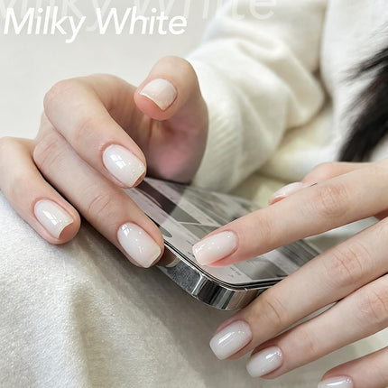 Nail Strengthener, Milky White Nail Polish Nail Repair for Damaged Nails Hardener Quick Dry Nail Growth Natural Nail Concealer Foundation Strengthening Nails & Toenails Women Manicurist