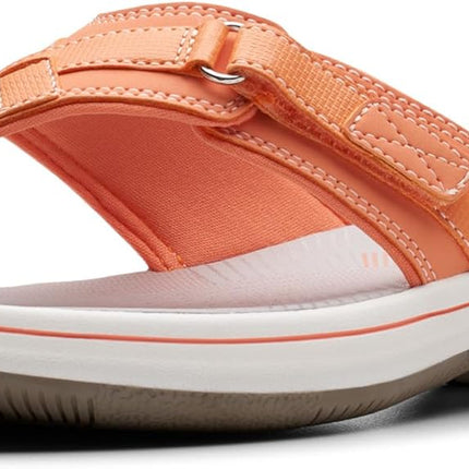 Clarks Women’s Breeze Sea Flip-Flops – Adjustable Lightweight Casual Sandals