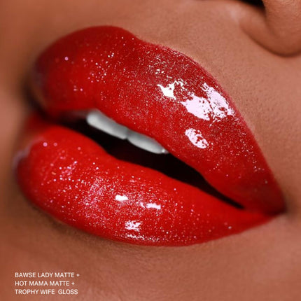 - Nonstop Liquid Matte Lipstick, Bawse Lady (Blue Red) - High Pigment - One Swipe - Long Lasting - Jojoba Oil, Vitamin E - Vegan, Gluten Free, Cruelty Free - Makeup & Cosmetics - .24 Fl Oz