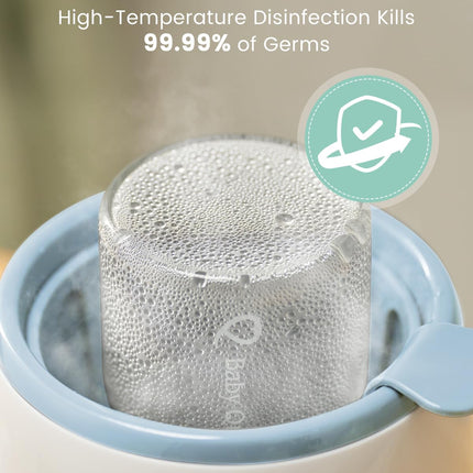 Bottle Warmer, 8-In-1 Fast Baby Milk Warmer with Timer for Breastmilk or Formula, Accurate Temperature Control, Multifunctional Baby Bottle Warmers for All Bottles- Blue