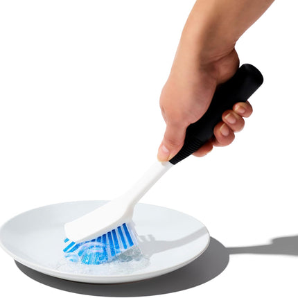 OXO Good Grips Dish Scrub Brush with Non-Slip Handle, Nylon Bristles