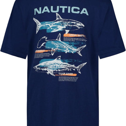 Boys' Short Sleeve J-Class Logo Crew Neck T-Shirt, Soft, Comfortable, Relaxed Fit