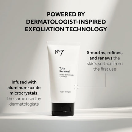 Microdermabrasion Total Renewal Face Scrub - Exfoliating Face Wash & Dark Spot Corrector for Sensitive Skin - Helps to Reduce the Appearance of Fine Lines & Even Skin Tone (2.5 Oz)