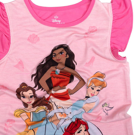 Girls' Dress Nightgown, Short-Sleeve Fantasy Gown, Soft & Cute Pajamas for Kids