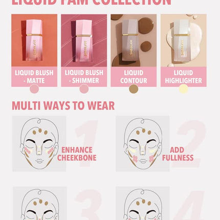Glow Bloom Liquid Waterproof Highlighter Long Lasting Cream Highlighter with Shimmer Dewy Finish - Vanilla Frost