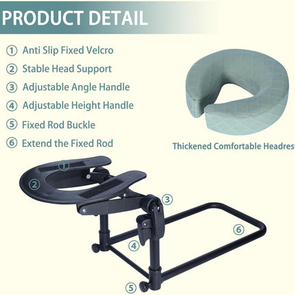 Massage Headrest for Bed,Bedside Bed Massage Head Holder for Home Mattress