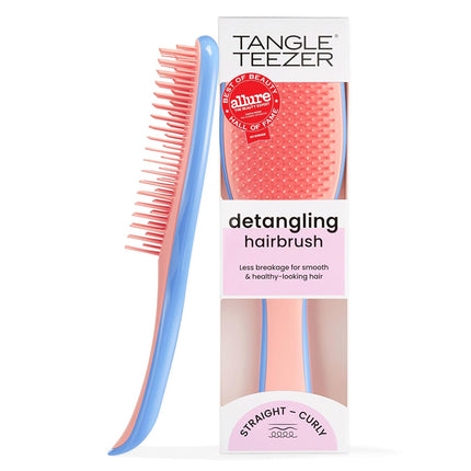 Ultimate Detangler Brush for Wet & Dry Hair, Eliminates Knots & Reduces Breakage for Straight to Wavy Hair Types, Apricot Blaze