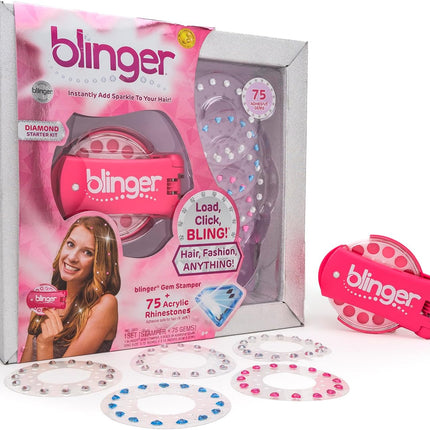 ® Diamond Starter Set - Dreams – as Seen on Shark Tank | 75 Colorful Rhinestone Gems | Hair Bling Styling Tool | Easy to Use | Hair-Safe Jewel | Perfect Gifts School Parties, Festivals