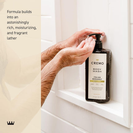 Rich-Lathering Italian Bergamot Body Wash for Men, 32 Fl Oz