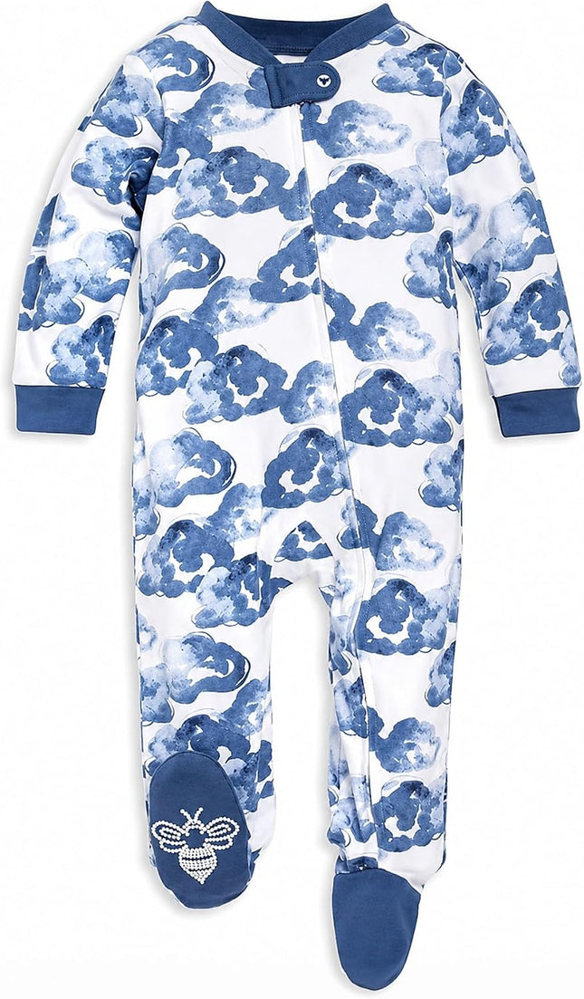 Boys' Organic Cotton, Sleep and Play Footed Pajamas