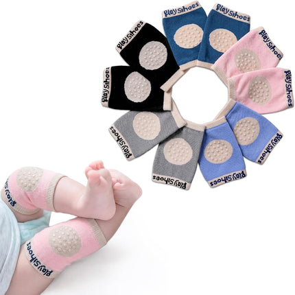 Baby Crawling Anti-Slip Knee, Unisex Baby Toddlers Kneepads 5 Pairs