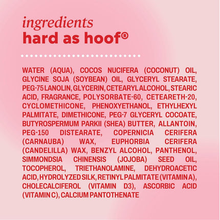 Hard as Hoof Nail Strengthening Cream, Island Coconut Scent - Nail Growth and Conditioning Cuticle Cream Stops Splits, Chips, Cracks & Strengthens Nails, 1 Oz