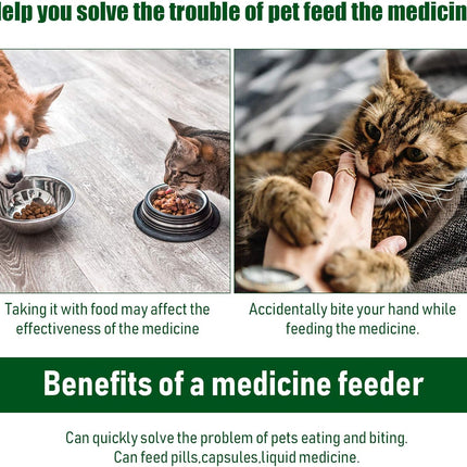 2 Pieces Pet Pill Plunger Popper for Small Cats Dogs Pill Gun Dispenser Shooter Pet Piller Soft Tip Tablet Syringe Pusher Animal Medicine Feeder for Feeding Accessories (Green)