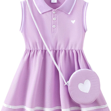 Little Toddler Girl Sporty Dress Summer Clothes Ruffle Sleeveless Kids Dresses Sport Causal Sundress Girl Outfits