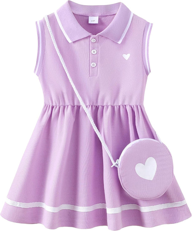Little Toddler Girl Sporty Dress Summer Clothes Ruffle Sleeveless Kids Dresses Sport Causal Sundress Girl Outfits