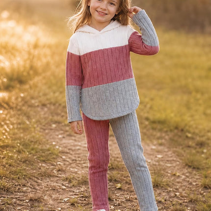 Girls Clothes Fall Girl Outfits 2Pcs Hoodie Pullover Sweatshirt+Pant+Leggings Winter Set for Size 4-8 Years Little Girls