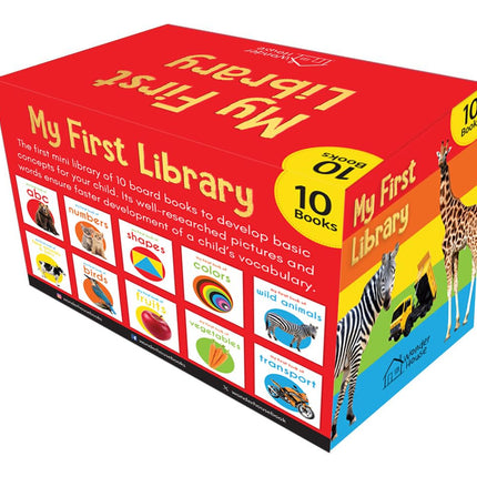 My First Library: Boxset of 10 Board Books for Kids