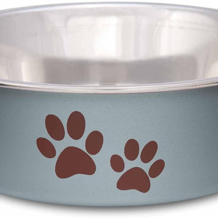 Bella Dog Bowls - Stainless Steel Dog & Cat Bowls - Spill Proof Dog Food Bowl, Cat Bowl, Puppy Essentials & Pet Supplies Great for Home & Travel (Small 10-20 Lbs, Blueberry)