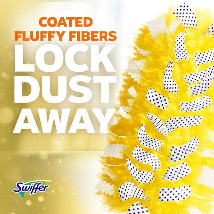 Duster Kit with 3 Ft Extendable Handle | Includes 1 Duster Extendable Handle (3 Ft). 3 Heavy Duty Duster Refills. for Ceiling Fans, Vents, and Hard to Reach Places