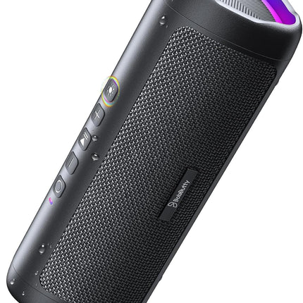 Bluetooth Speaker, 20W HD Sound, Portable Wireless, IPX5 Waterproof, up to 24H Playtime, TWS Pairing, for Home/Party/Outdoor/Camping/Beach Essentials, Electronic Gadgets, Birthday Gift (Black)