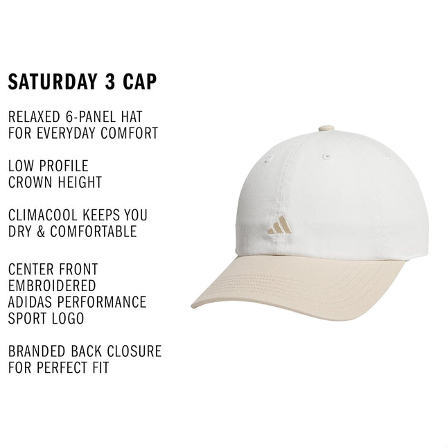 Adidas Women'S Saturday Hat – Relaxed Fit Strapback Baseball Cap