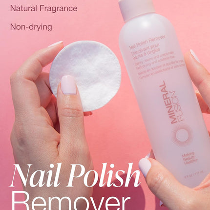 Nail Polish Remover, 6 Fl Oz (Pack of 2) | Acetone-Free Nail Care, Non Drying Liquid Formula