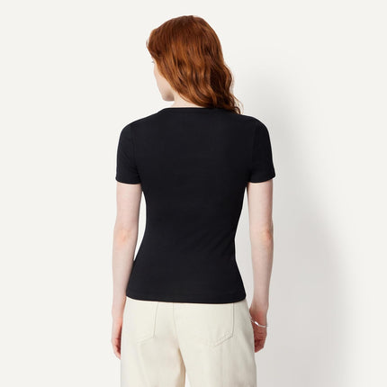 Women'S Slim-Fit Short-Sleeve Crewneck T-Shirt, Pack of 2