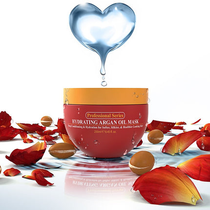 Hydrating Argan Oil Hair Mask and Deep Conditioner for Dry or Damaged Hair (8.45 Oz Jar)