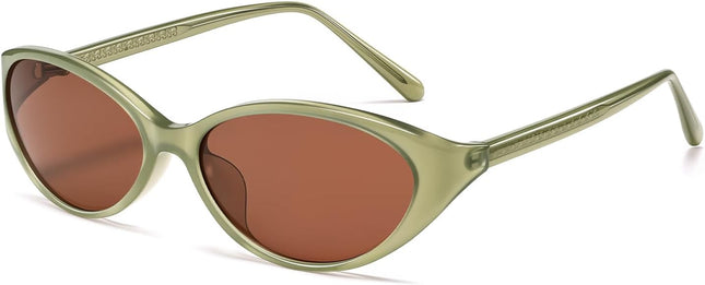 Retro Oval Sunglasses for Women Men 2026 Y2K Wrap around 90S Shades VL9956