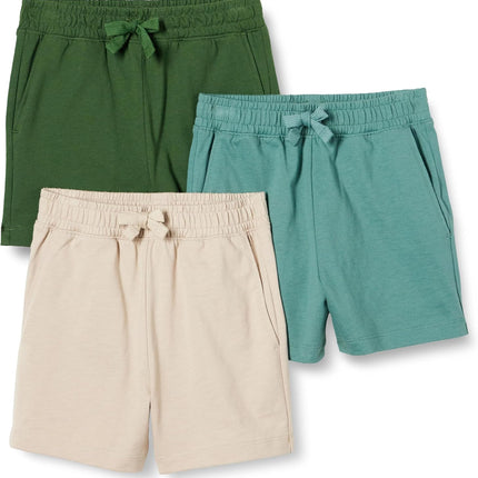 Boys and Toddlers' Cotton Jersey Pull-On Shorts, Pack of 3