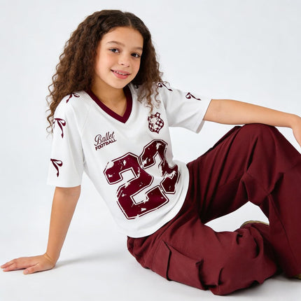 Tween Girls Clothes Short Sleeve Graphic T-Shirt Top + Cargo Pants 2Pcs Outfit Set, Size 7-15Years