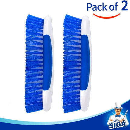 Multi Purpose Heavy Duty Scrub Brush - Pack of 2 | Strong Bristles with Effective Scrubbing Power, Ideal for Kitchen, Bathroom, Shower and Everyday Household Cleaning.