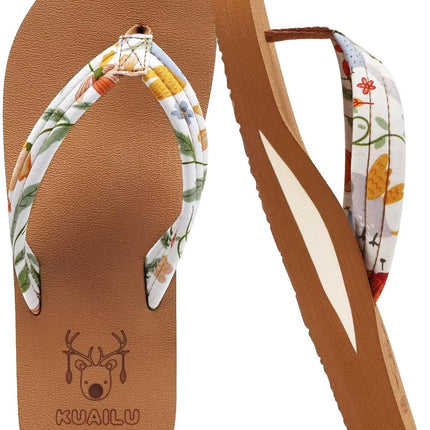 Womens Arch Support Flip Flops Ladies Comfort Lightweight Soft Yoga Mat Cushion Walking Thong Sandals