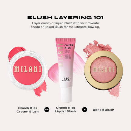 Rose Blush, Powder Blush for Cheeks, Cruelty Free Makeup - Shape, Contour & Highlight Face for a Natural Matte Finish -Romantic Rose