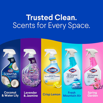 Disinfecting All-Purpose Cleaner 32 Oz and Bathroom Cleaner, Household Essentials, 30 Oz, Pack of 3