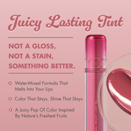 the Juicy Lasting Tint | Korean Lip Tint | High Shine Finish | Hydrating & Plumping Effect | Fig Fig Rosy Plum